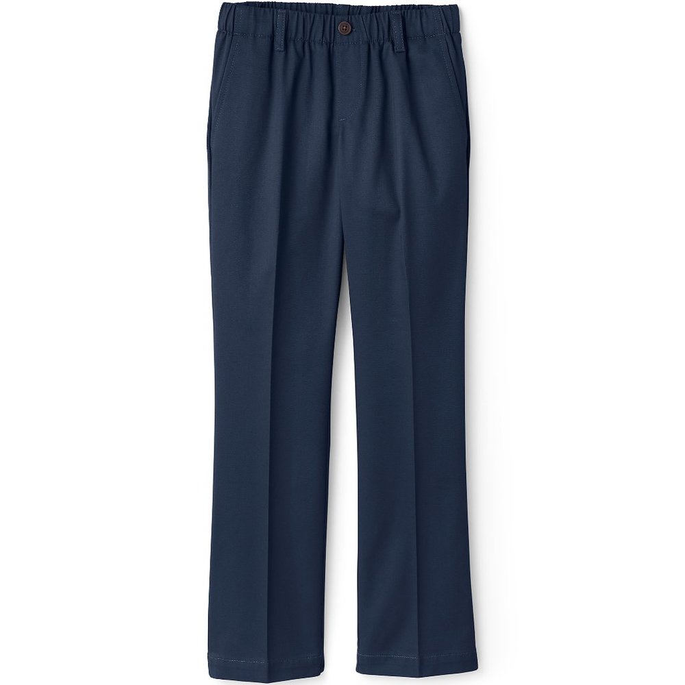 Lands' End School Uniform Girls Elastic Waist Pull-On Chino Pants, NWT